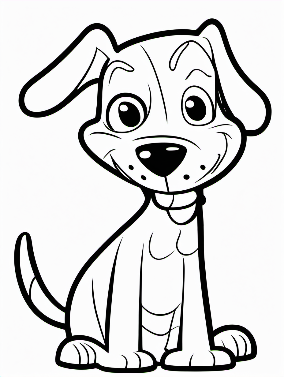 Cartoon Dog with a Big Bone2