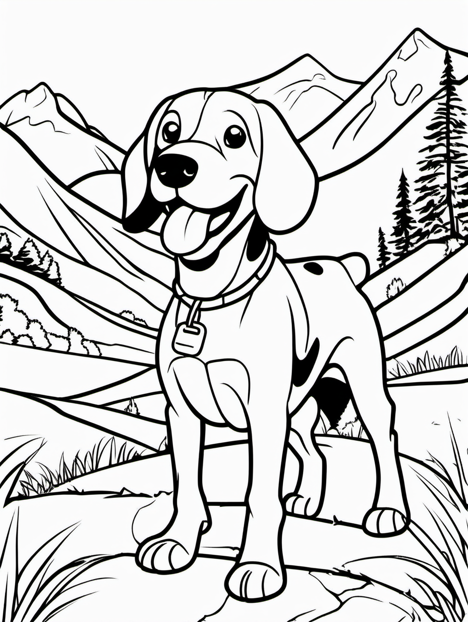 Happy Beagle on a Hike1