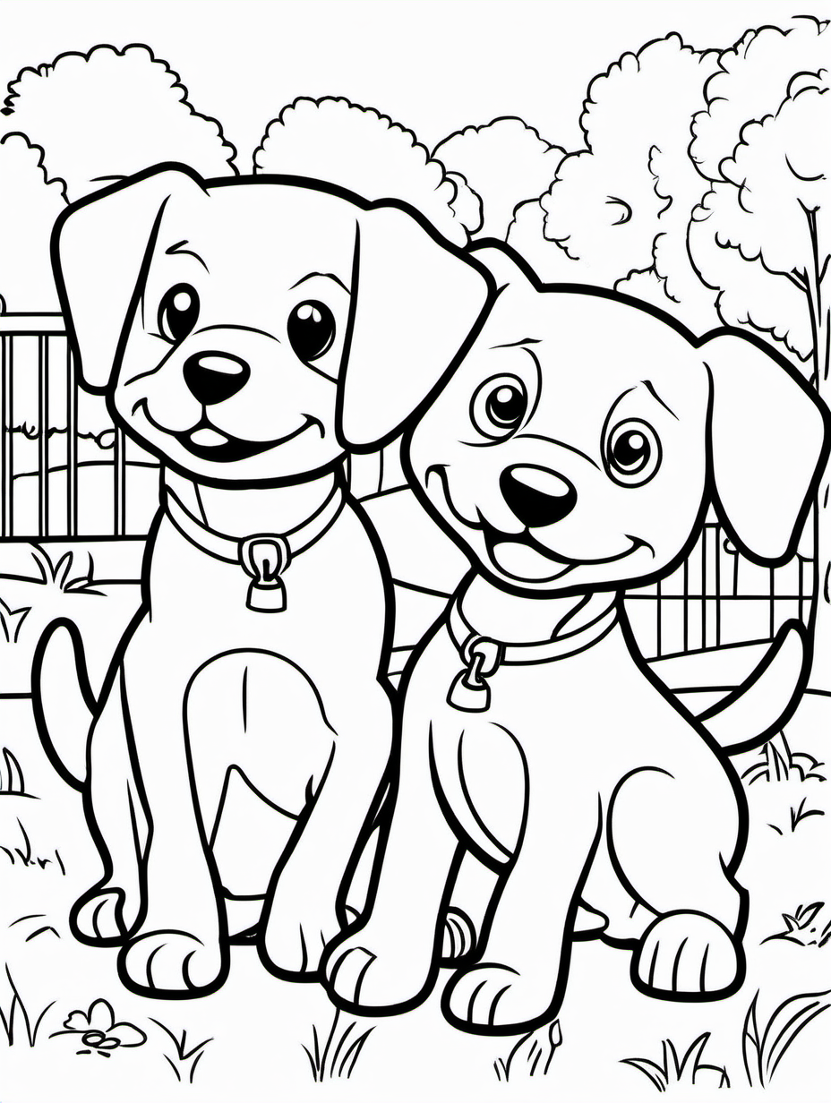 Playful Puppies in a Park2