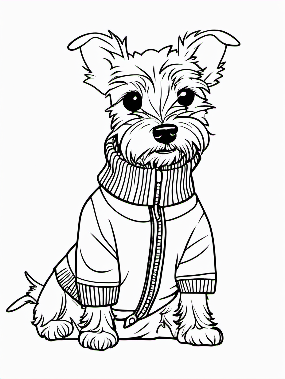 Small Terrier in a Sweater1